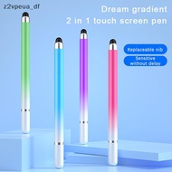 z2vpeu 2 in 1 Universal Stylus Pen for Android Cellphone Tablet Touch Screen Drawing Pencil PH