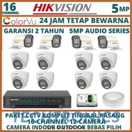 Techtronics | HIKVISION COLORVU AUDIO CCTV PACKAGE 16 CHANNEL 12 CAMERA 5MP