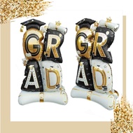 Graduate 61 inches Graduation Stand Star Hat Congrats Grad party decoration aluminum foil balloon