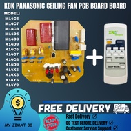 KDK PANASONIC CEILING FAN PCB BOARD WITH REMOTE CONTROL M14C5/M14C7/M14C8/M14D5/M14D9/K14D9/K14C5/K1