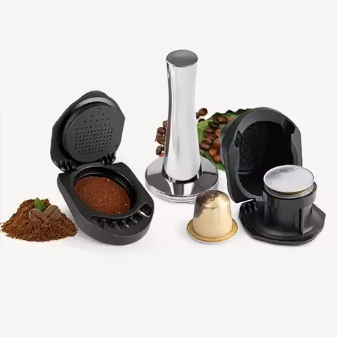 Coffee Capsule Adapter for Dolce Gusto Refillable Reusable Coffee Capsule Convert Compatible with Ge