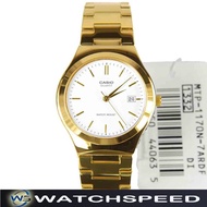 Casio MTP-1170N-7A MTP1170N-7A Gold Tone Stainless Steel Analog Dress Men s Watch