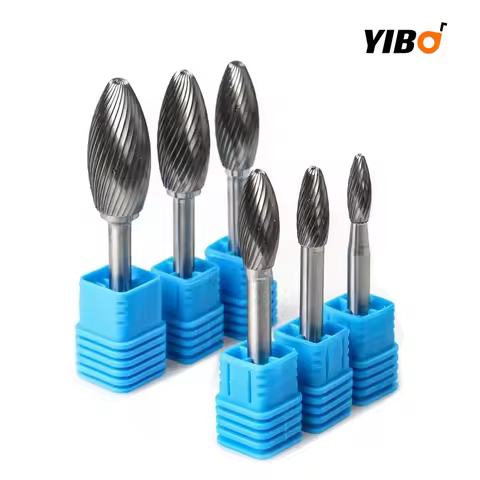 H Type Head Tungsten Point Burr Die Grinder Abrasive Tool Drill Milling Carving Bit Carbide Alloy Ro
