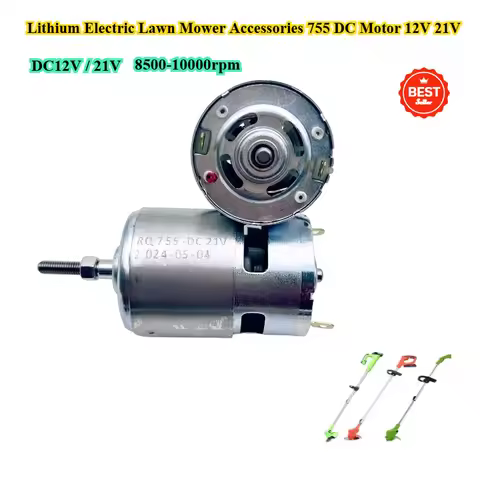 RS755 12V 21V lithium electric lawn mower Motors rechargeable lawn mower accessories motor
