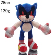 28CM Movie Sonic Plushie Toy Bloody Metal Sonic Tails Amy Rose Soft Toys Kids Cushion Birthday Gift