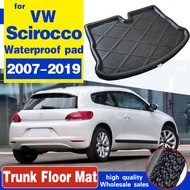 {ghkjg} ZR for Volkswagen VW Scirocco 2007-2019 3rd Boot Mat Rear Trunk Liner Cargo Floor Tray Carpe