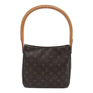 LOUIS VUITTON Looping MM 肩背包 M51146 Monogram 棕色 二手 LV 女士