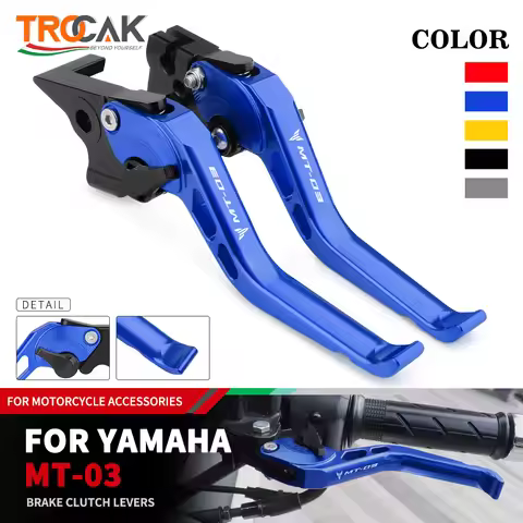 For YAMAHA MT-03 MT03 MT 03 2023 2016 2017 2018 2019 2020 2021 2022 Short Adjustable Brake Clutch Le