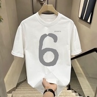 [KL Shipping] number 6 sports t shirt short-sleeved fashion style T-shirt style for men and women