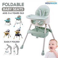 Baby Dining Chair Multi-functional Foldable Baby Safety High Chair Baby Feeding Dining Table Chair