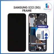 LCD Samsung Galaxy S22 (5G) - S901B (FRAME) ORIGINAL CHANGE GLASS | 1 MONTH WARRANTY