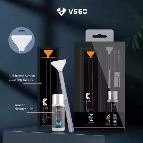 VSGO NEW Full-frame Sensor Cleaning Kit VS-S03E CCD Cleaner Fluid + 12 Individual Sealed Swabs for S