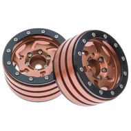 1.9" Metal Beadlock Wheels Rims w/Tornado Holes -Premium for 1/10 RC Crawler -Fits Axial RC4WD SCX10