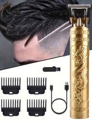 攜帶式鋰電池電動理髮器t9理髮器雕刻油頭剃刀禿頭家居電動理髮器