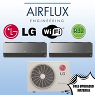 LG BLACK ARTCOOL SYSTEM 2 NEW R32 MODEL WITH FREE UPGRADED MATERIAL