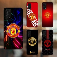 Oppo A55 phone case with black border MU Football Club