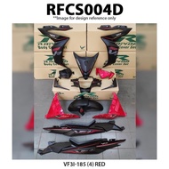 RAPIDO SYM VF3i-185 COVER SET RED，BLUE，GOLD（STICKER TANAM SIAP）