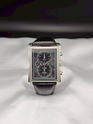 ALBA นาฬิกาผู้ชาย AF8L43X1 นาฬิกาจับเวลา สายหนัง ทรงสี่เหลี่ยม รับประกัน 1ปี