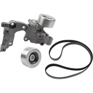 Drive Belt Tensioner Assembly with Pulley And Serpentine Kit Compatible With Toyota Avalon Camry Hig
