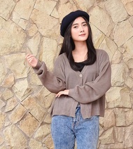 Luna Cardigan Rajut / Luna Cardi Wanita / Luna Rajut Premium / Cardigan Wanita IMAH MOMO