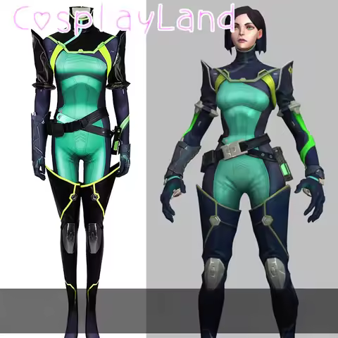 Game Valorant Cosplay Viper Cosplay Costume Viper Jumpsuit Accessories Outfit Halloween Costumes for
