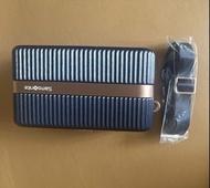 Samsonite 藍色硬殼斜挎包全新有單