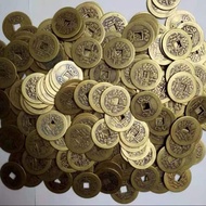 Direct Sale Five Emperor Coins Copper Coins Antique Old Coins Ancient Coins Qing Dynasty 2.3cm Keych