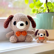 [CROCHET KIT] Casper The Dog with Pattern and Video Tutorial Crochet Kit Crochet Set Beginner Kit