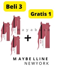 PROMO 3 PCS + GRATIS 1 / Maybelline Superstay Matte Ink Liquid Matte Lipstick Make Up - 5ml (Lipstik