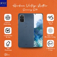[ CUCI GUDANG ] Casing Hp For Samsung S20  Hardcase SVL Vintage Leather Case SLIM Casing Kulit Soft 