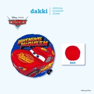 Dakki 14"x14" Mcqueen Blue Round Shape Pillow