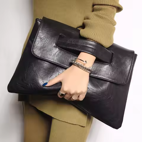 Women Clutches PU leather Crossbody Bags for female Shoulder messenger bag Laptop Bag For Macbook Po