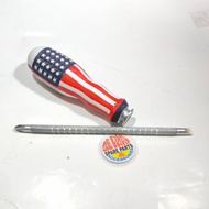 [3E Parts & Acc] 6INC USA Plus Minus Reversible Screwdriver Rare Item