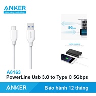 Anker PowerLine Usb 3.0 to Type C 5Gbps Fast Charging Cable QC3.0 15W 18W Samsung - Code A8163