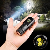 Ultra Bright 3LED Rechargeable Flashlight - 18350 Battery Waterproof Camping Outdoor Work Light