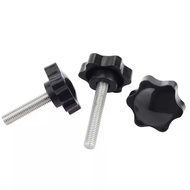 (XCF-Galvanized Torx Hand Screw 6 Star Plastic Handle Screw Star Plastic Head Handle Knob Bolt Head 
