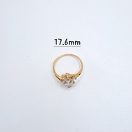 R5860 #Fashion Not Adjustable Gold Rings (17.6mm18.6mm19.2mm)#Rings Emas Cincin Fesyen (17.6mm18.6mm