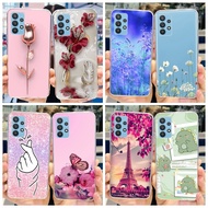 For Samsung Galaxy A32 5G Case A326 SM-A326B Cover Stylish Flower Phone Back Cover For Samsung A32 5