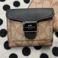 กระเป๋าสตางค์พับสามทบสำหรับผู้หญิงกระเป๋าสตางค์ใบสั้นพิมพ์ลายแฟชั่นมีในสต็อก C7428 C6950 C7805 C8727