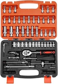 Ratchet Wrench Sleeve Kit Car Boat Motorcycle Bicycle Hardware Repair Tool 12/46/53Pcs