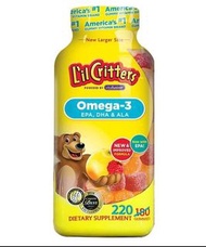 L'il Critters Omega-3 小熊糖兒童奧米加-3 , 220粒糖果