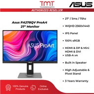 Asus PA278QV ProArt 27.0" Monitor | 5ms | WQHD 2560x1440 | 75Hz | IPS Panel | HDMI & DP & Mini HDMI 