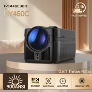 Magcubic HY450C Ultra Short Throw Projector 8K 900ANSI Auto Focus Dual 5W Speakers BT5.4 Wifi 6