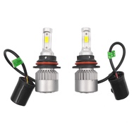 C6 H4 H7 H11 H9 9005 9006 7600LM 36W LED Car Headlight Hi / Lo Beam Light Bulbs V18 9007 H27  T1 H3