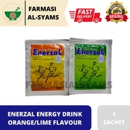 ENERZAL ENERGY DRINK ORANGE & LIME FLAVOUR 1 SACHET