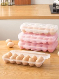 1入 Snap-On 堆疊式蛋托盤，透明蛋仔收納盒，冰箱蛋盒保護蛋避免碰撞和破碎