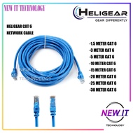 Heligear UTP Cat-6 (1.5m /3m / 5m / 10m / 15m / 20m / 25m / 30 Meter)CAT 6 RJ45 Aluminum LAN Cable
