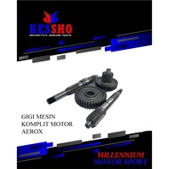 MESIN RATIO GEAR COMPLETE AEROX ENGINE GEAR/ LEXI 125 2018/
