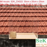 Acrylic tank 30x20x20, super clear, super light mika tank for raising fish and aquatic plants...