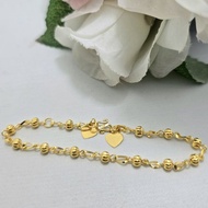 2 Gram Light Gold Ball Bracelet